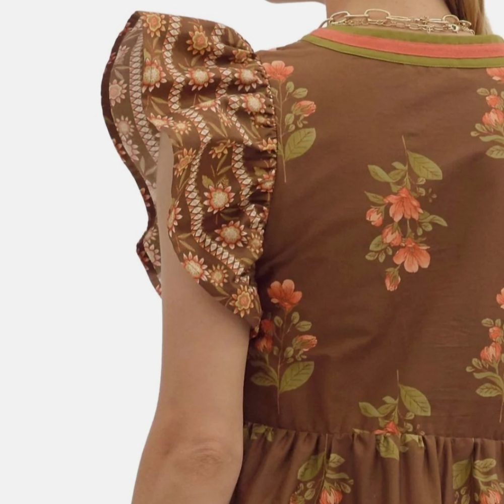 Gorgeous Floral Midi Dress-NWT - Picture 4 of 15